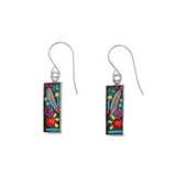 Botanical Rectangle Leaf Earring - Lizzy G's Fine Gifts