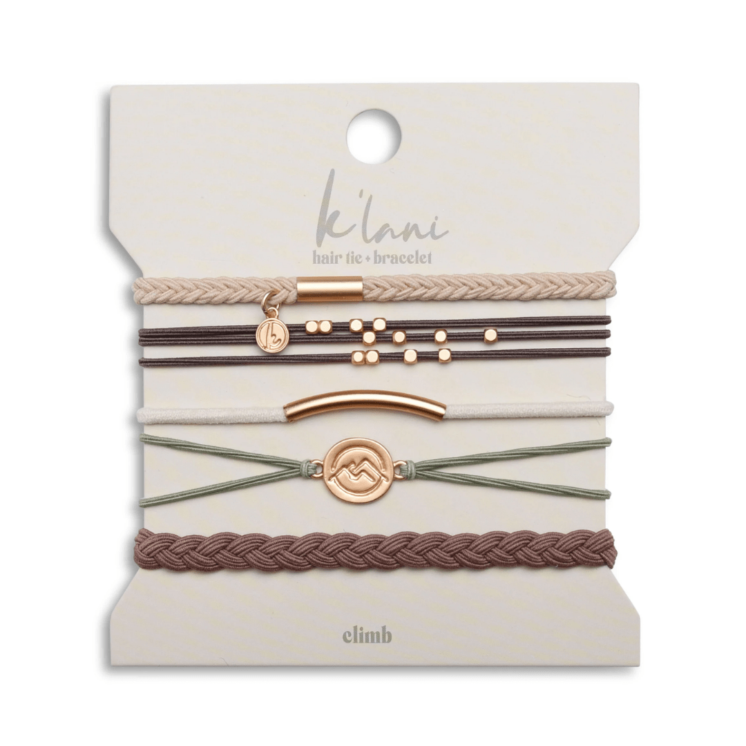 Bracelet Hair Tie - Climb - Lizzy G's Fine Gifts
