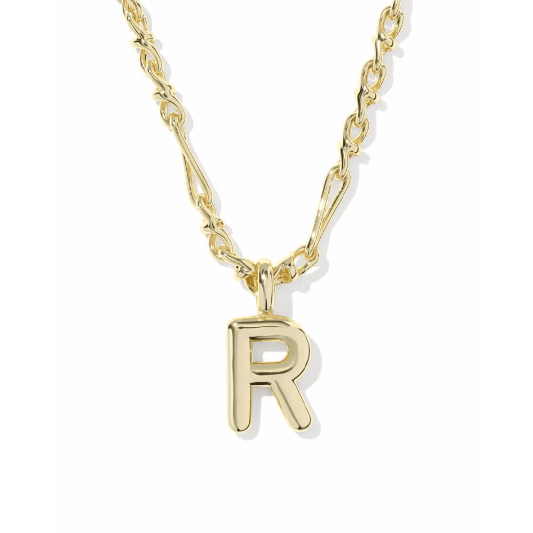 Bubble Letter Pendant Necklace - Lizzy G's Fine Gifts