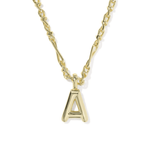 Bubble Letter Pendant Necklace - Lizzy G's Fine Gifts