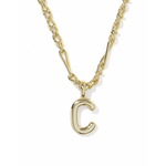 Bubble Letter Pendant Necklace - Lizzy G's Fine Gifts