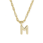 Bubble Letter Pendant Necklace - Lizzy G's Fine Gifts