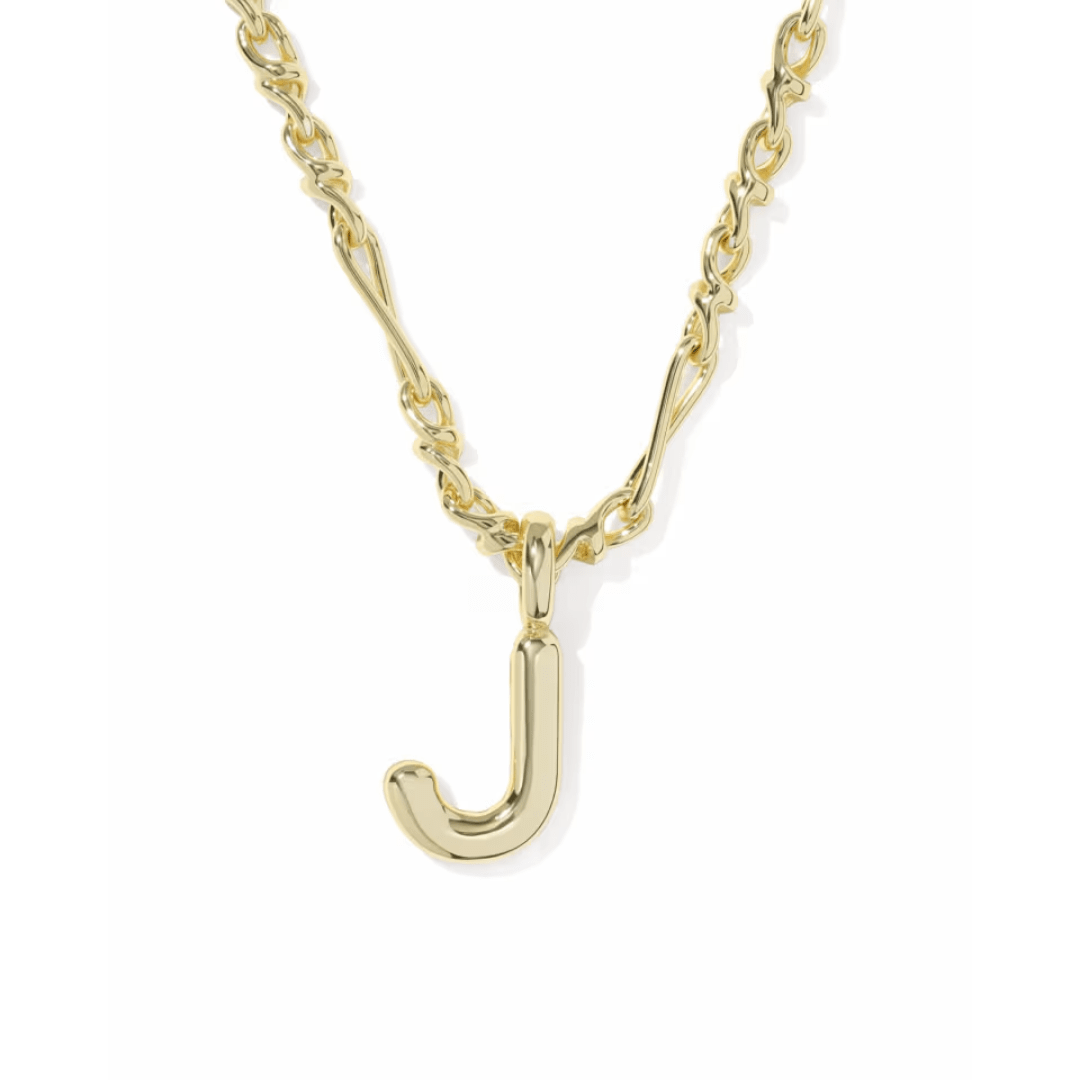 Bubble Letter Pendant Necklace - Lizzy G's Fine Gifts