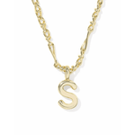 Bubble Letter Pendant Necklace - Lizzy G's Fine Gifts