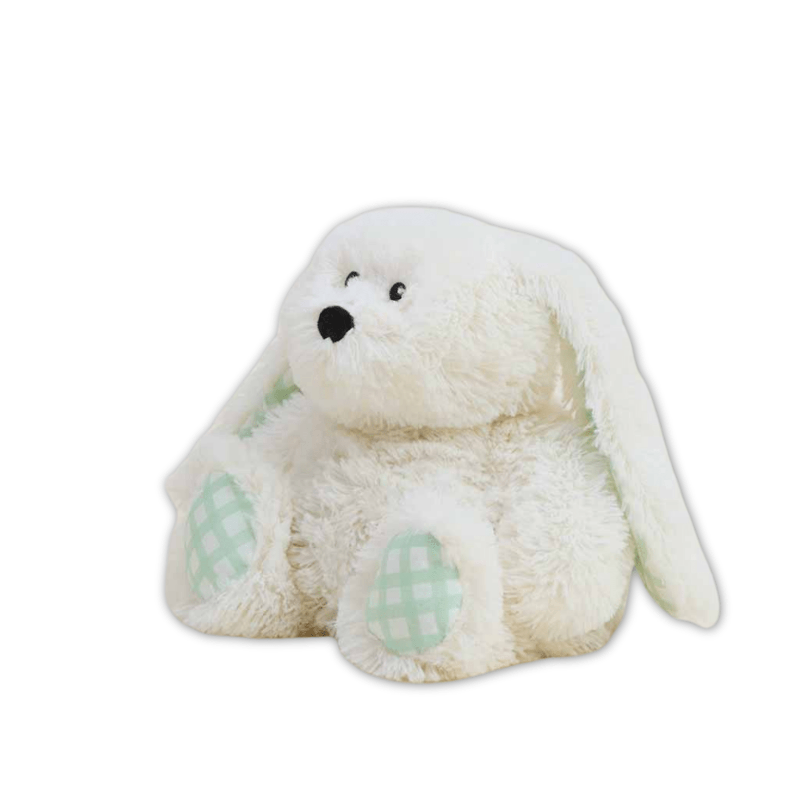 Bunny with Gingham Ears Warmies Microwavable Plush - Lizzy G's Fine Gifts