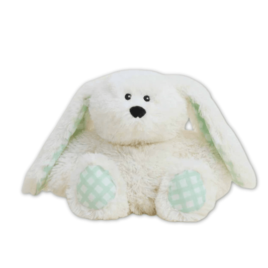 Bunny with Gingham Ears Warmies Microwavable Plush - Lizzy G's Fine Gifts