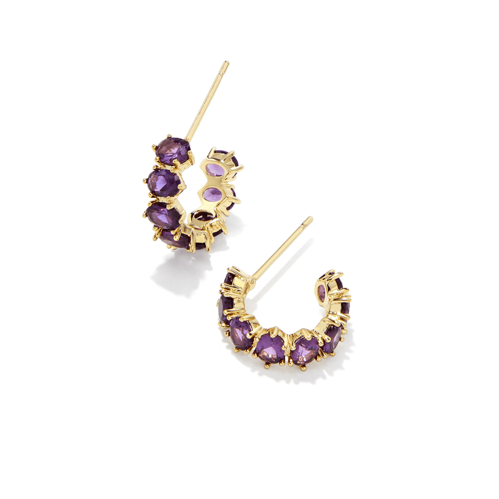 Cailin Crystal Birthstone Huggie Earrings - Lizzy G's Fine Gifts