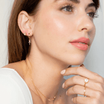 Calvary Cross Huggie Hoop Earrings - Lizzy G's Fine Gifts