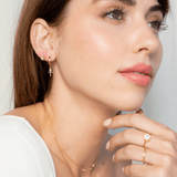 Calvary Cross Huggie Hoop Earrings - Lizzy G's Fine Gifts
