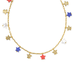 Camila Strand Necklace - Red White Blue - Lizzy G's Fine Gifts