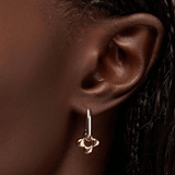 Cassia Flower Hoop Earrings - Lizzy G's Fine Gifts