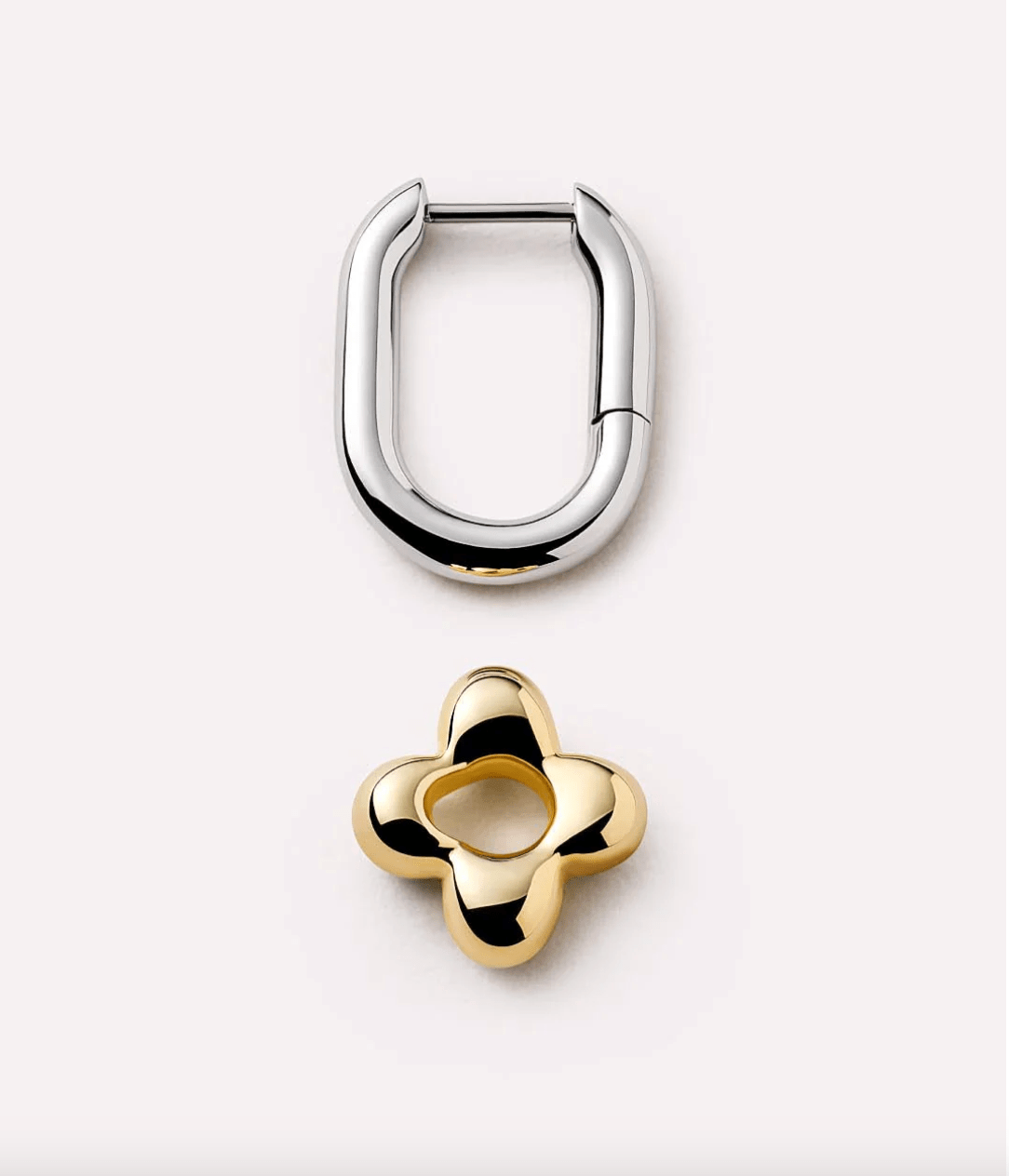 Cassia Flower Hoop Earrings - Lizzy G's Fine Gifts