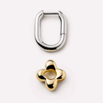 Cassia Flower Hoop Earrings - Lizzy G's Fine Gifts