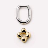 Cassia Flower Hoop Earrings - Lizzy G's Fine Gifts