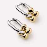 Cassia Flower Hoop Earrings - Lizzy G's Fine Gifts