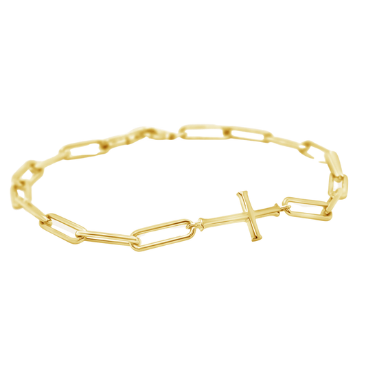 Chain Breaker Cross Bracelet - Lizzy G's Fine Gifts