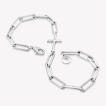 Chain Breaker Cross Bracelet - Sterling Silver - Lizzy G's Fine Gifts