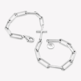 Chain Breaker Cross Bracelet - Sterling Silver - Lizzy G's Fine Gifts