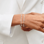 Chain Breaker Cross Bracelet - Sterling Silver - Lizzy G's Fine Gifts