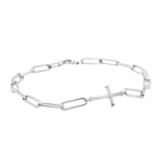 Chain Breaker Cross Bracelet - Sterling Silver - Lizzy G's Fine Gifts