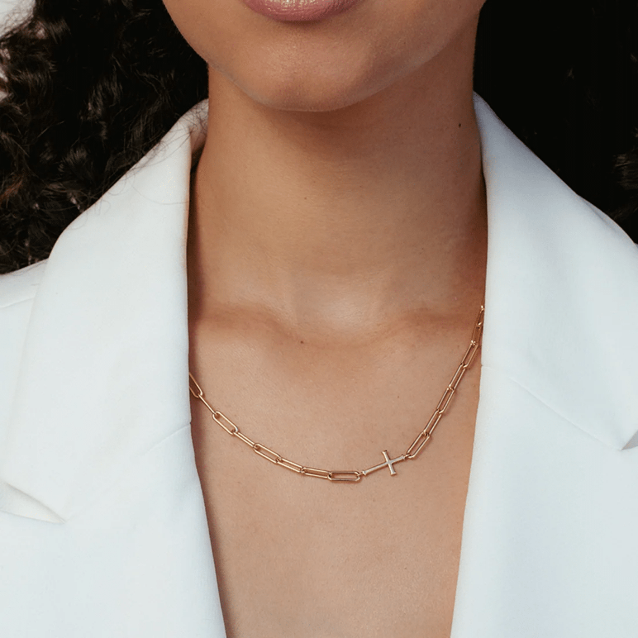 Chain Breaker Cross Necklace - Lizzy G's Fine Gifts