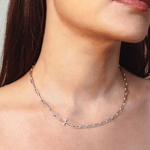 Chain Breaker Cross Necklace - Sterling Silver - Lizzy G's Fine Gifts