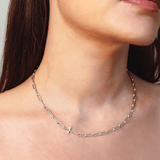 Chain Breaker Cross Necklace - Sterling Silver - Lizzy G's Fine Gifts