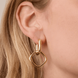 Charlie Drop Hoop Earrings - Lizzy G's Fine Gifts