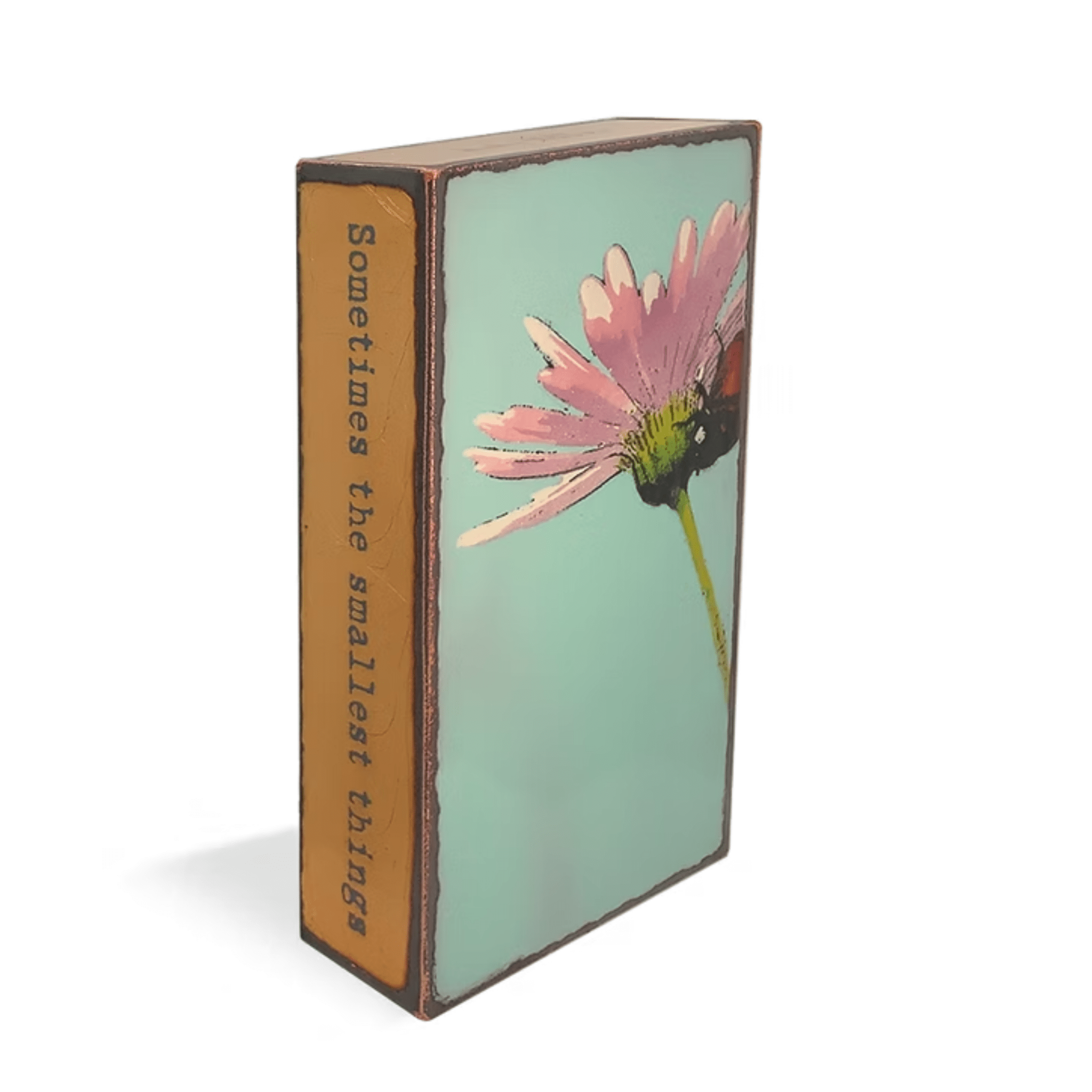 Cherish - 266 - Copper Art Block - Lizzy G's Fine Gifts