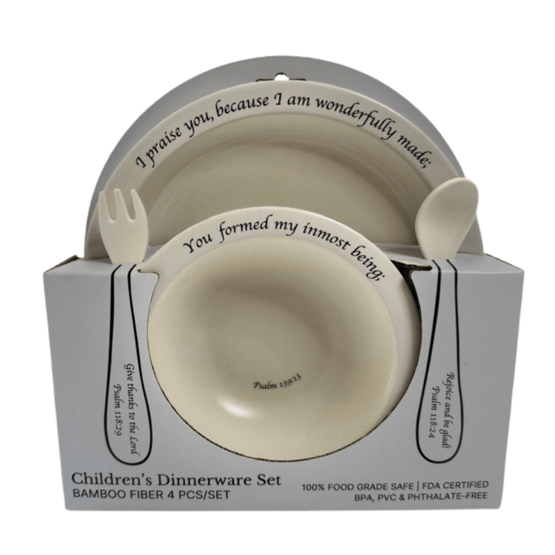 Children's Scripture Dinnerware Set - Lizzy G's Fine Gifts
