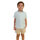 Chirping Chicks Gingham Button Down Shirt - Lizzy G's Fine Gifts