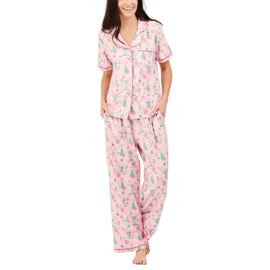 Christmas Cottage Women's Pajama Set - Lizzy G's Fine Gifts