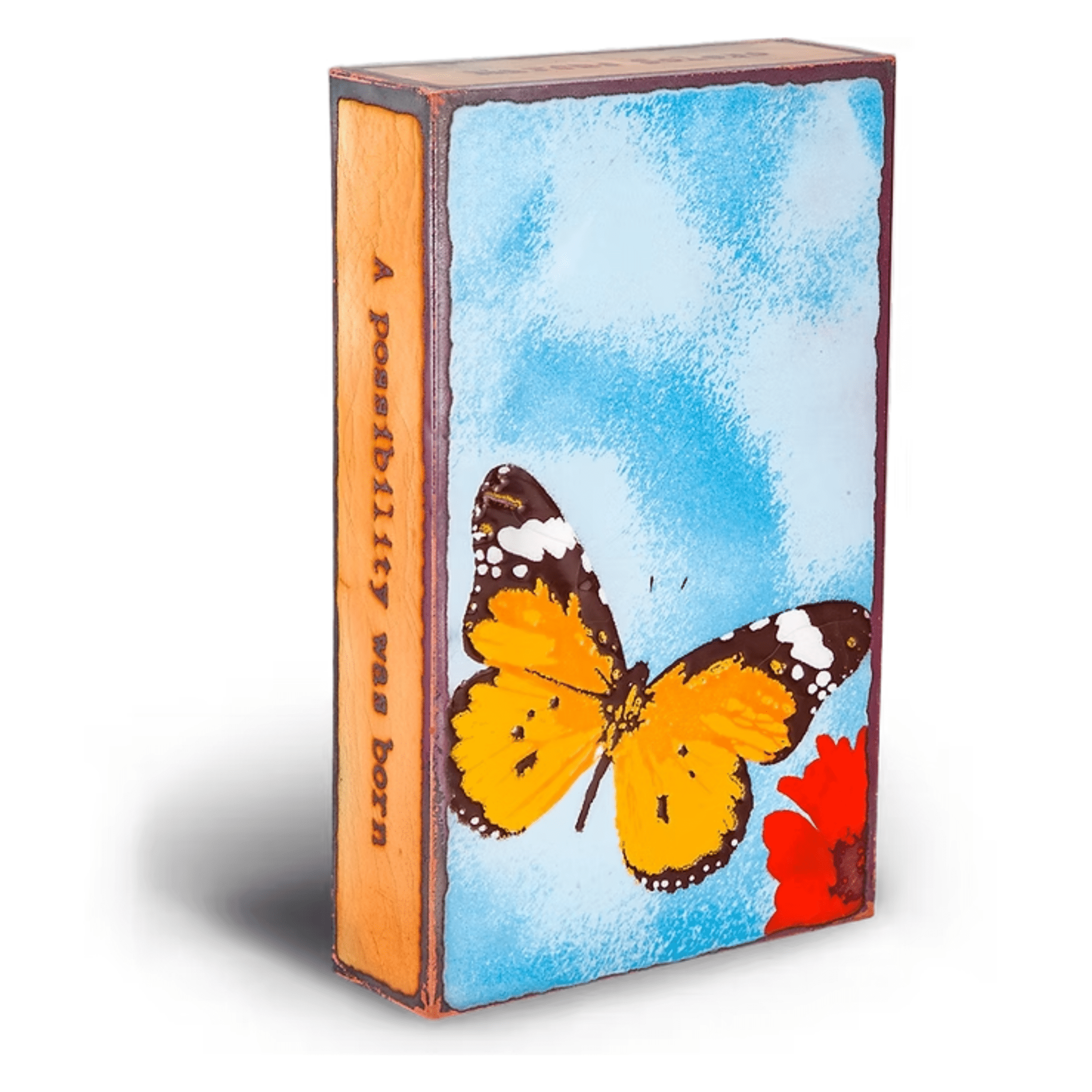 Chrysalis - 228 - Copper Art Block - Lizzy G's Fine Gifts