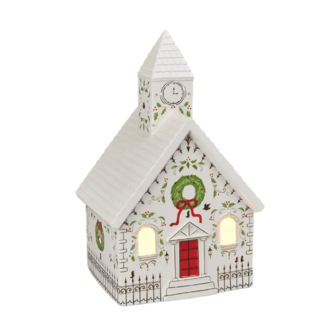 City Church LED Porcelain Christmas Decor - Lizzy G's Fine Gifts