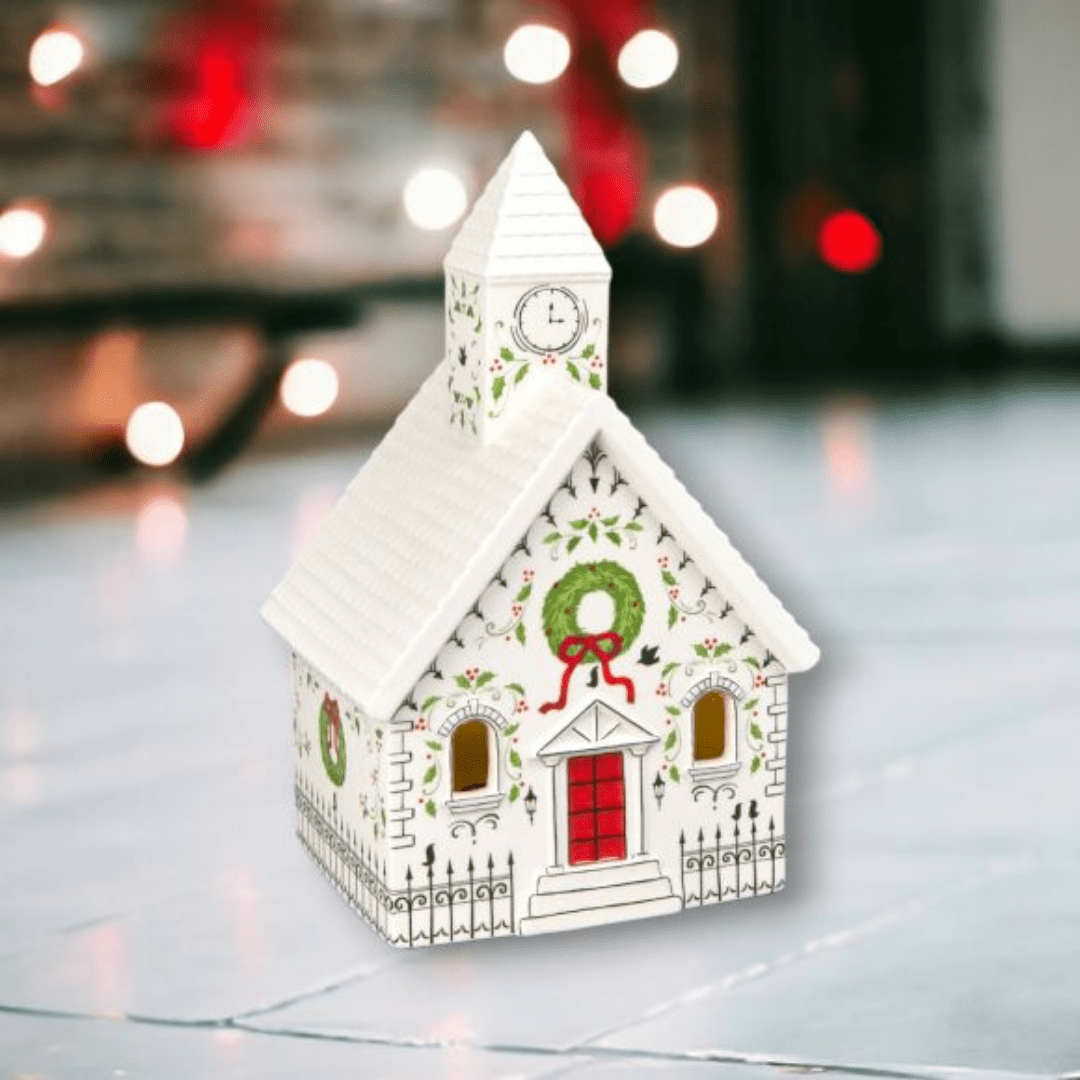 City Church LED Porcelain Christmas Decor - Lizzy G's Fine Gifts