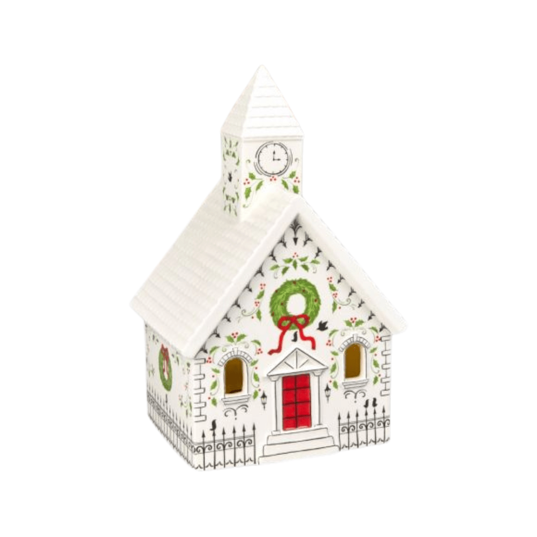 City Church LED Porcelain Christmas Decor - Lizzy G's Fine Gifts