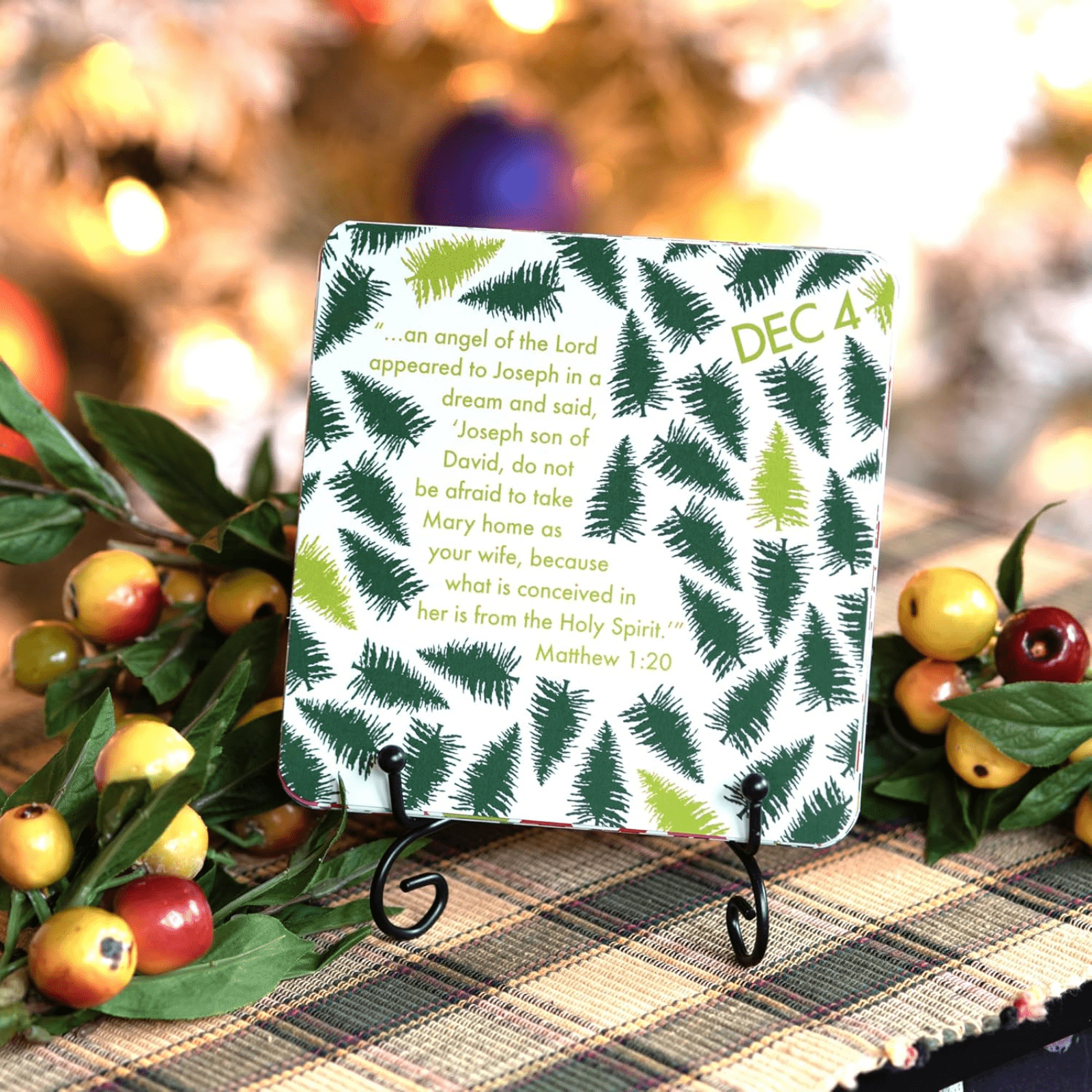 Colorful Advent Calendar with Easel - Lizzy G's Fine Gifts