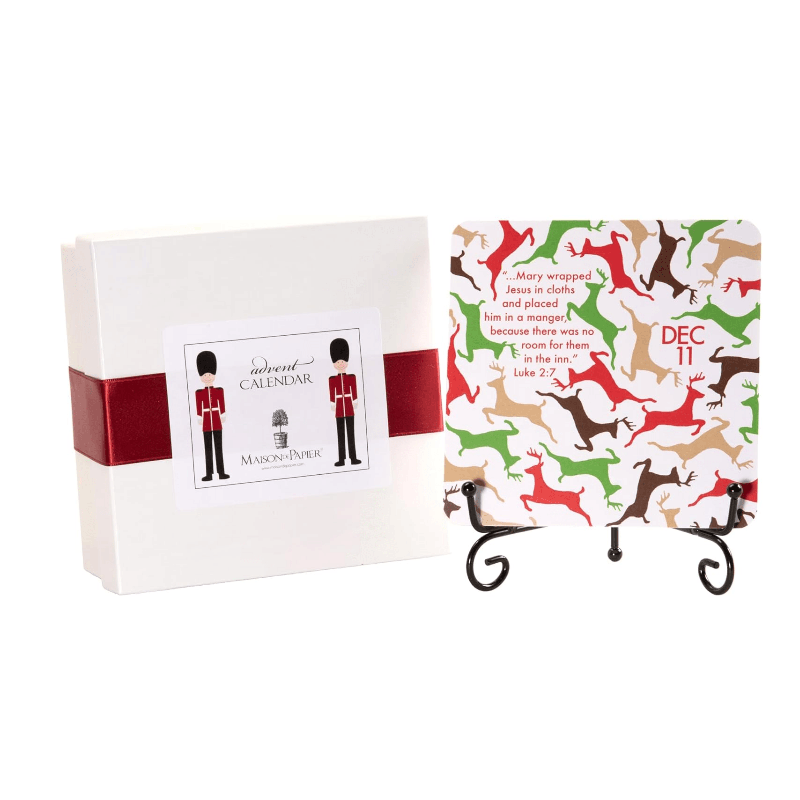 Colorful Advent Calendar with Easel - Lizzy G's Fine Gifts