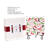 Colorful Advent Calendar with Easel - Lizzy G's Fine Gifts