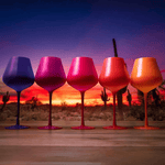Colors of a Southwest Sunset Wine Glass Set - Lizzy G's Fine Gifts