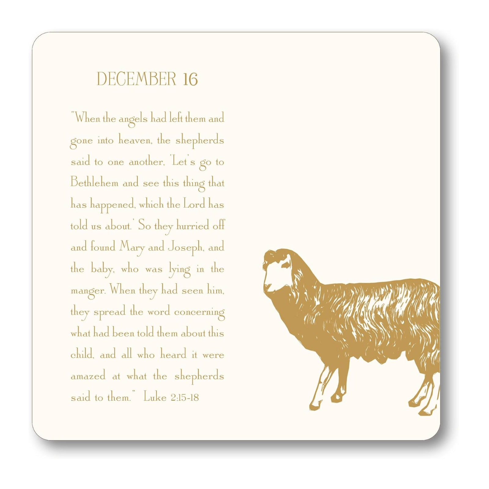 Contemporary Advent Calendar with Easel - Lizzy G's Fine Gifts