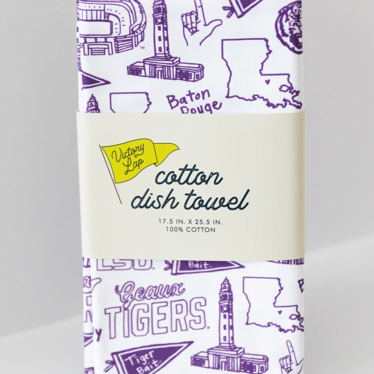 Cotton Kitchen Towel - LSU - Lizzy G's Fine Gifts