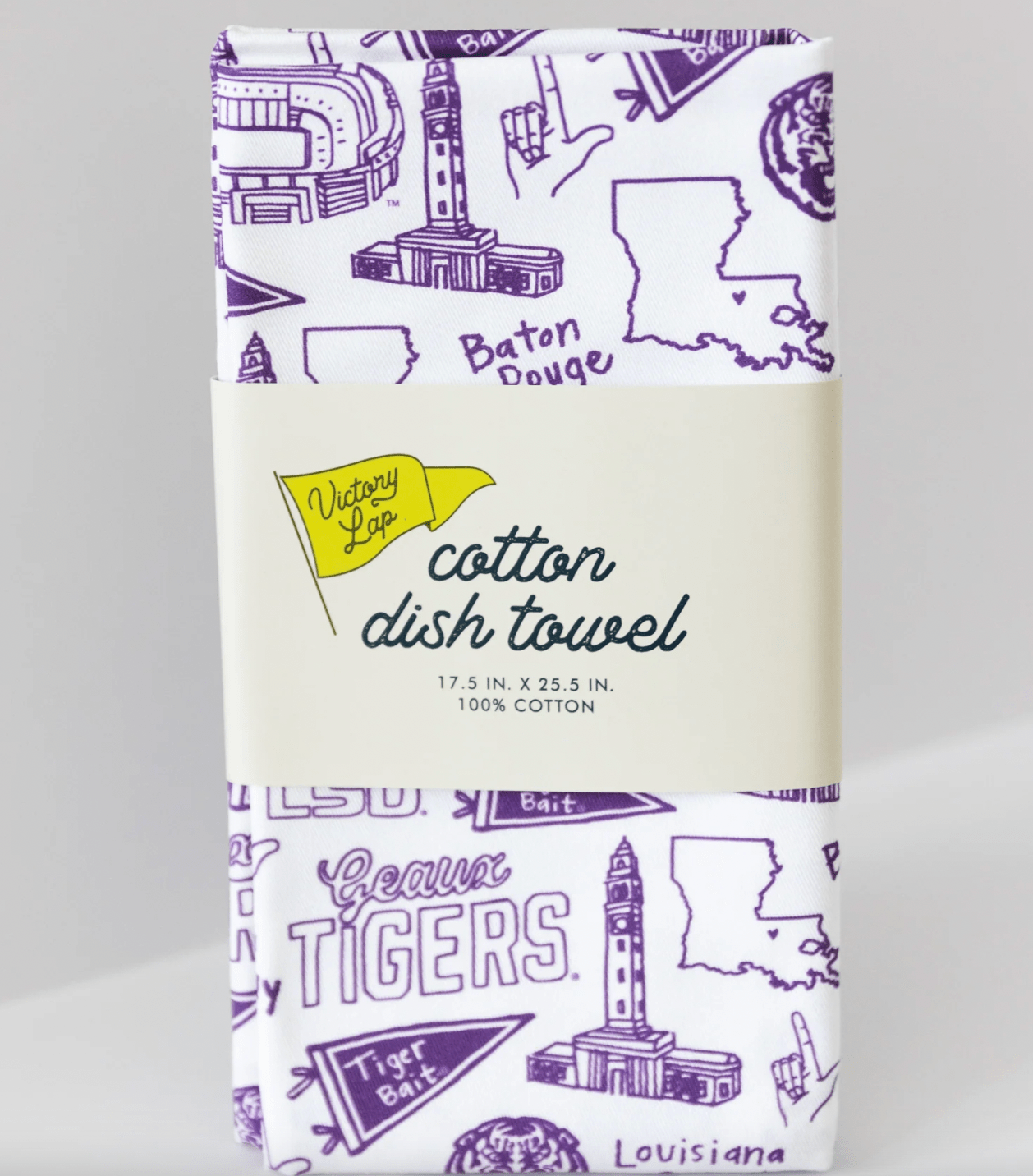 Cotton Kitchen Towel - LSU - Lizzy G's Fine Gifts