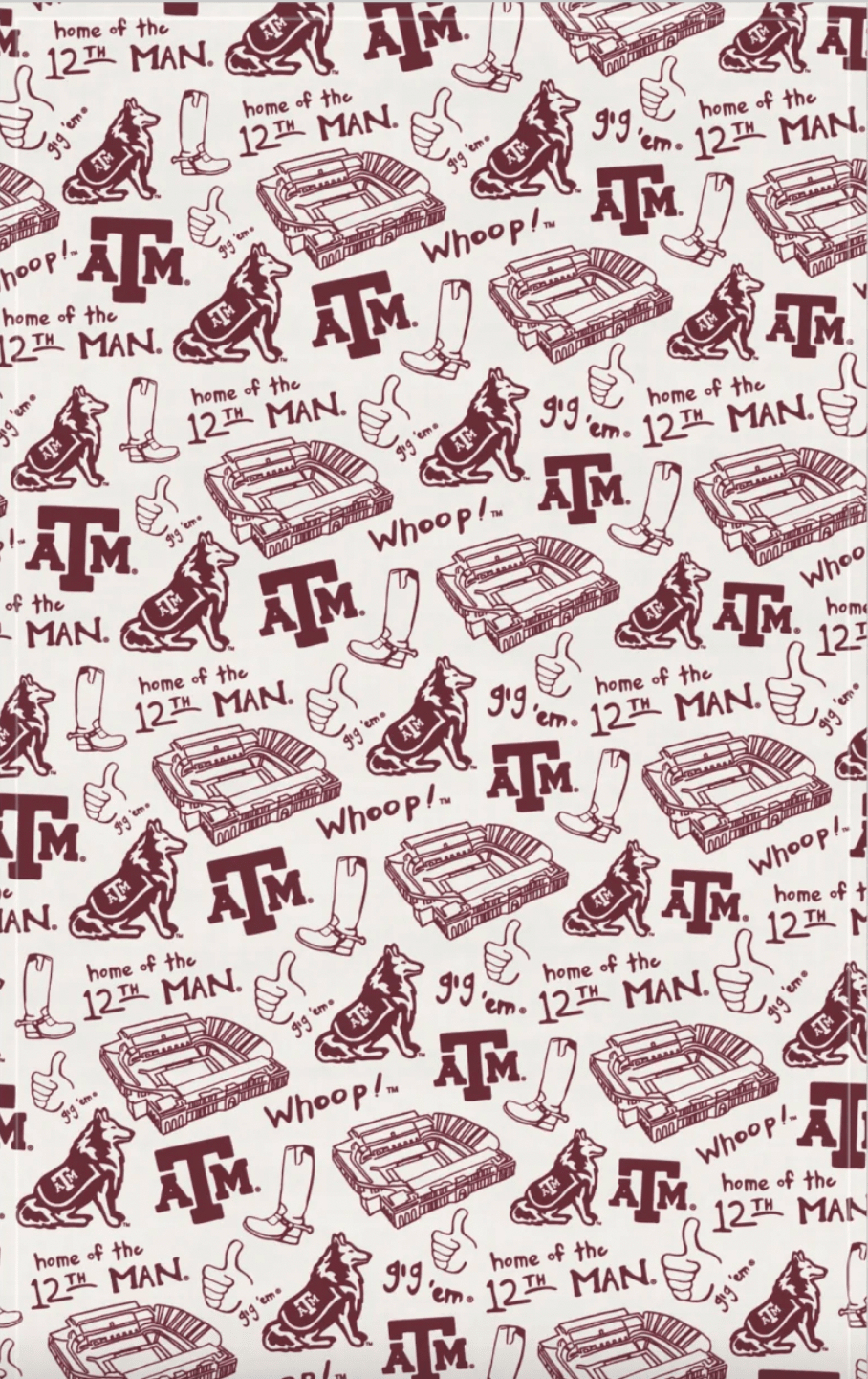 Cotton Kitchen Towel - Texas A&M - Lizzy G's Fine Gifts
