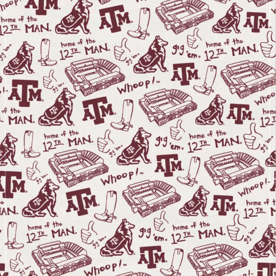 Cotton Kitchen Towel - Texas A&M - Lizzy G's Fine Gifts