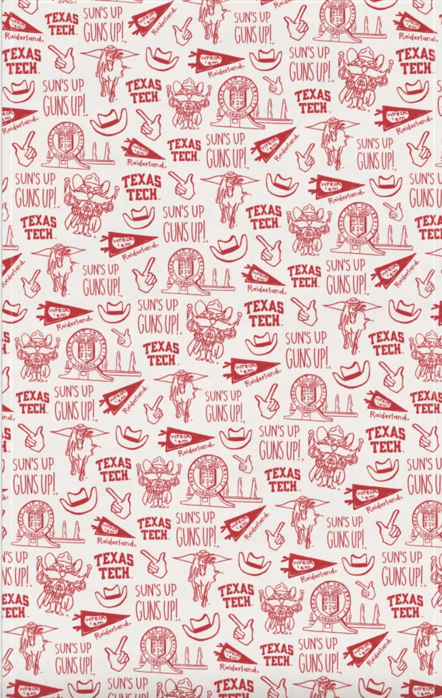 Cotton Kitchen Towel - Texas Tech - Lizzy G's Fine Gifts