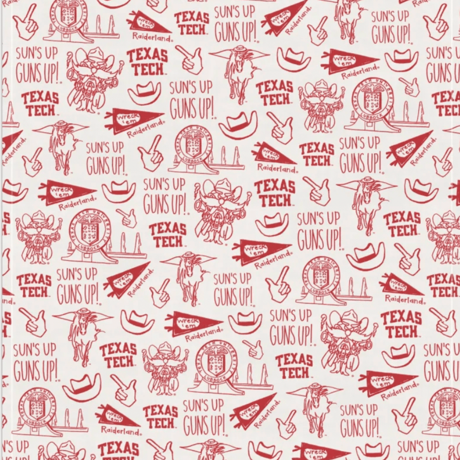 Cotton Kitchen Towel - Texas Tech - Lizzy G's Fine Gifts