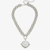 Cotton Pearl Cab Necklace - Lizzy G's Fine Gifts