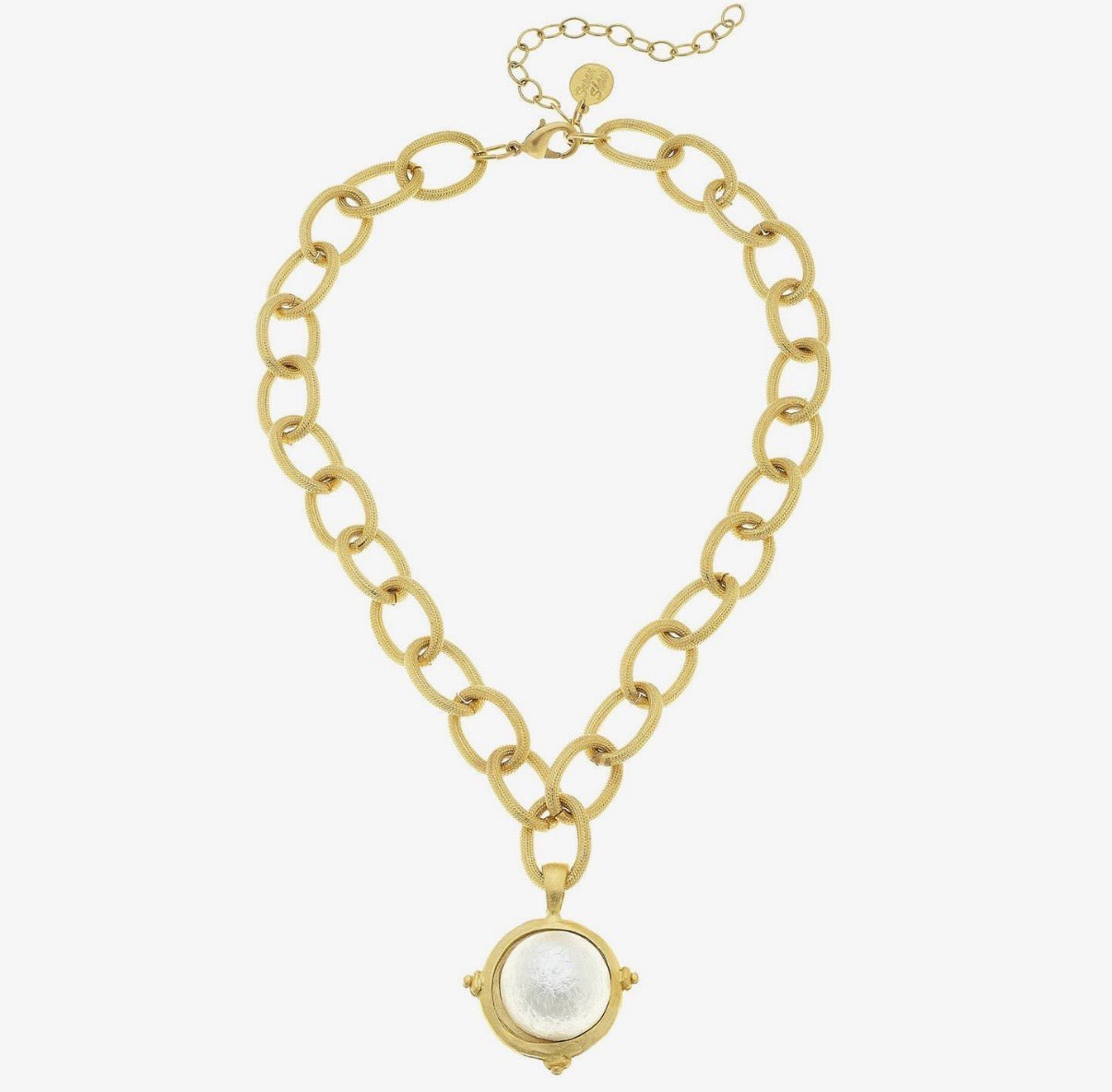 Cotton Pearl Cab Necklace - Lizzy G's Fine Gifts