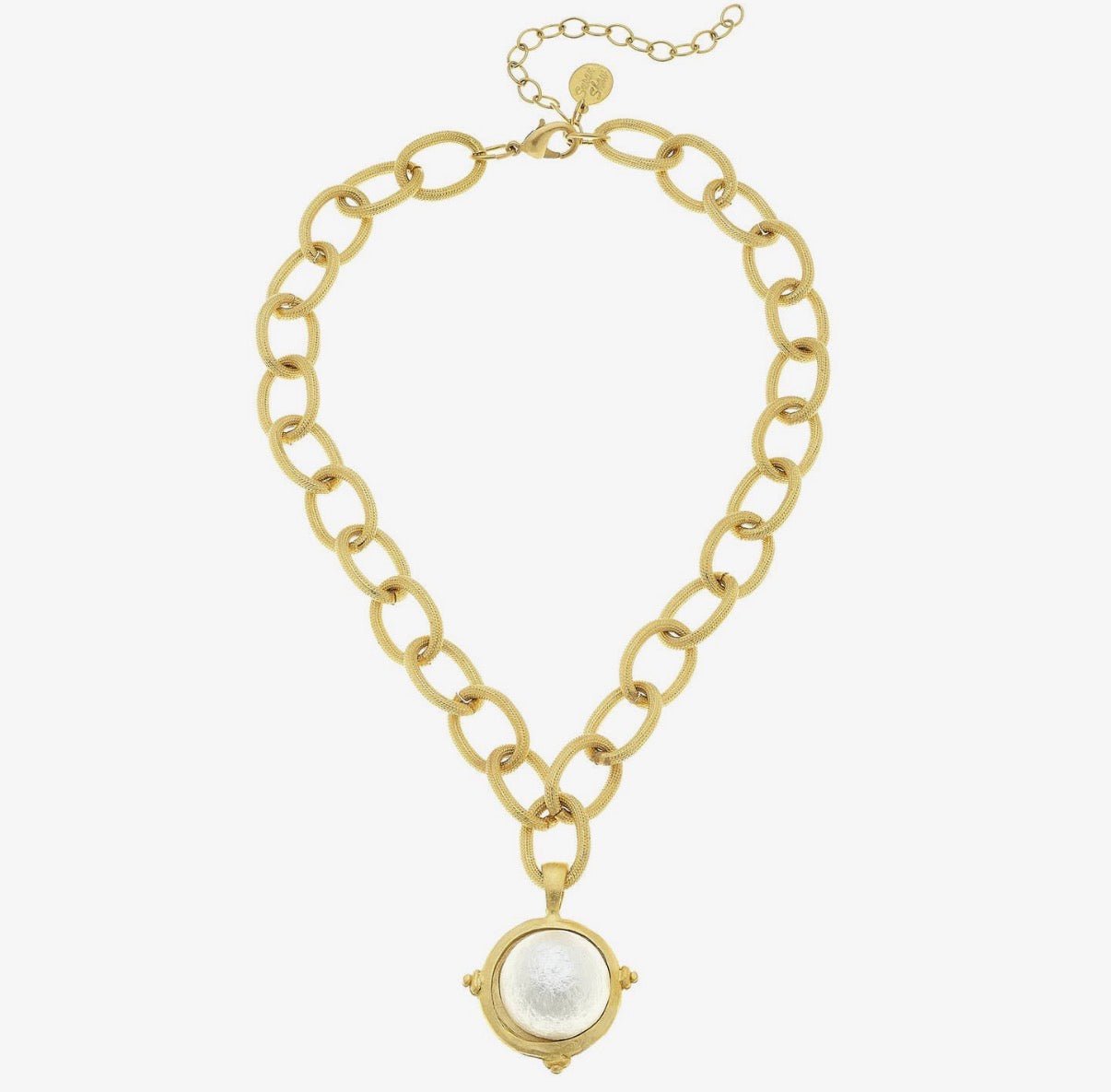 Cotton Pearl Cab Necklace - Lizzy G's Fine Gifts